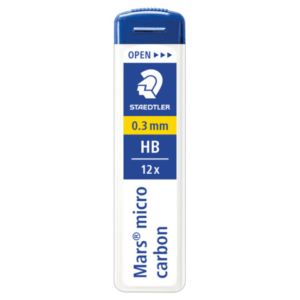 Astuccio 12 mine sottili HB Staedtler Mars Micro Carbon 250 0,3 mm - 250 03-HB