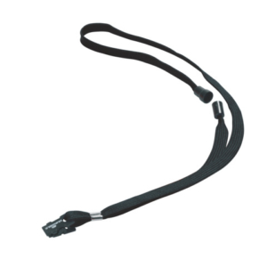 Cordoncino per portabadge DURABLE tessuto nero 10 mm x 44 cm conf. 10 - 811901