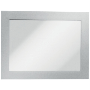 Cornici con pannello magnetico DURABLE DURAFRAME® A6 PPL argento metallizzato 176x130mm  conf. 2 - 487023