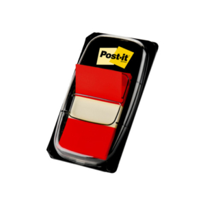 Segnapagina removibili Post-it® Index Medium con dispenser rosso 50 segnapagina - 680-1