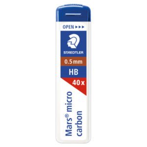 Astuccio 40 mine sottili HB Staedtler Mars Micro Carbon 255 0,5 mm - 255 05-HB