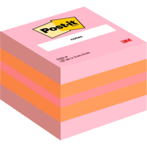 Foglietti riposizionabili colorati Post-it® Notes Minicubo 51x51 mm assortiti - 400 ff - 2051-P