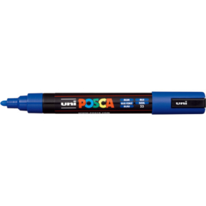 Marcatore a tempera POSCA Uni-Ball punta tonda 1,8-2,5 mm blu M PC5M B