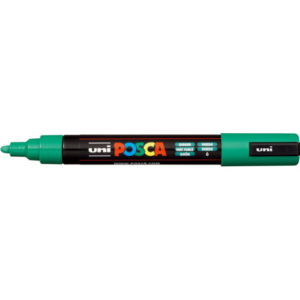 Marcatore a tempera POSCA Uni-Ball punta tonda 1,8-2,5 mm verde M PC5M V