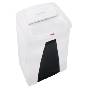 Distruggidocumenti uso moderato HSM SECURIO B22 - P-2 - 33 L - taglio a strisce 5,8 mm - bianco - 1831121
