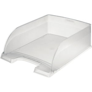 Vaschetta portacorrispondenza impilabile Leitz PLUS JUMBO in polistirolo A4 trasparente satinato - 52330003