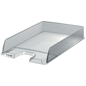 Vaschetta portacorrispondenza Esselte Essentials in polistirene 25,4x6,1x35 cm - conf. 10 pezzi trasparente - 623603