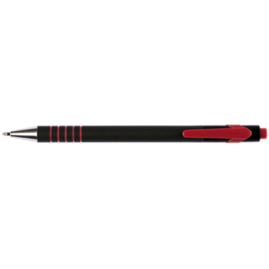 Penna a sfera a scatto Q-Connect Lamda 0,7 mm rosso KF00671
