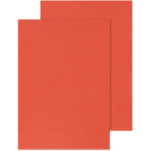 Copertina per rilegatura Q-Connect A4 250 g/m² rosso goffrato Conf. 100 pezzi - KF00499