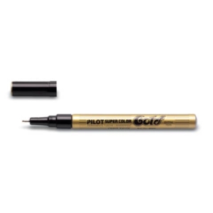 Marcatore a vernice Pilot Super Color punta in fibra di acrilico 1 mm oro - 002452