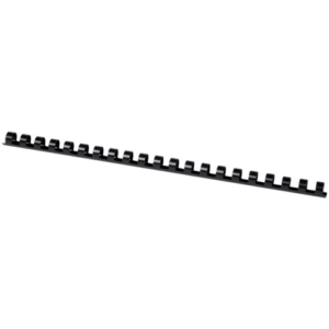 Dorsi a spirale in PVC per rilegatura Q-Connect A4 - 21 anelli 12 mm - fino a 80 ff nero - conf. 100 pz - KF24022