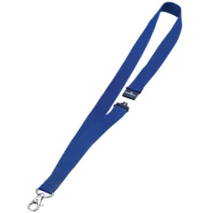 Cordoncino per portabadge DURABLE tessuto blu scuro 20 mm x 44 cm conf. 10 - 813707