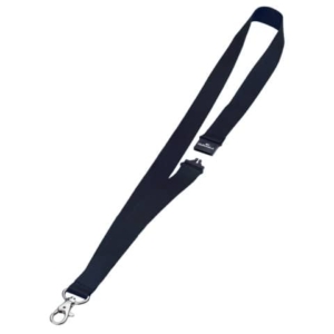Cordoncino per portabadge DURABLE tessuto nero 20 mm x 44 cm conf. 10 - 813701