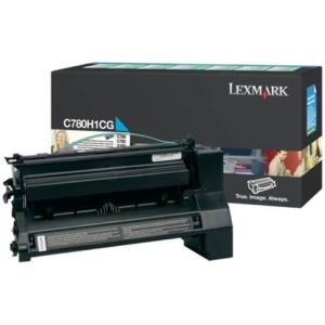 Toner alta resa return program Lexmark ciano C780H1CG