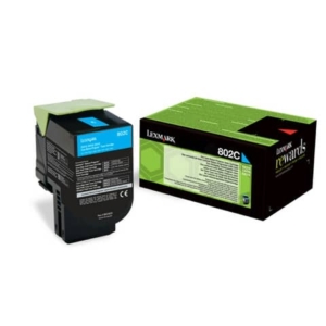 Toner return program 802C Lexmark ciano 80C20C0