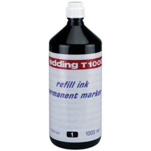Inchiostro per ricarica marcatori permanenti  Edding 1 L nero 4-T1000001