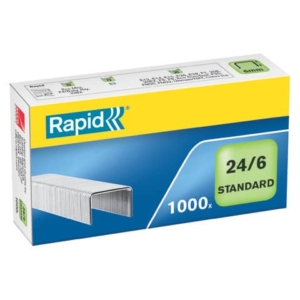 Punti metallici Rapid 24/6 Standard  conf. da 1000 - 24855600