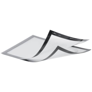 Cornici con 2 pannelli magnetici DURABLE DURAFRAME® MAGNETIC PLUS PPL A4 argento metallizzato 236x32x3mm conf. 2 - 498523