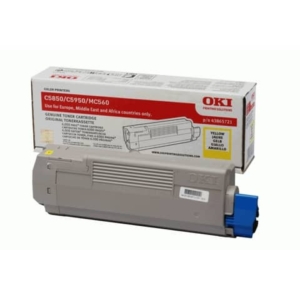 Toner Oki giallo 43865721