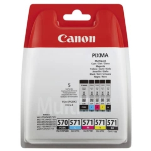 Cartuccia inkjet PGI-570/CLI-571 Canon Nero-ciano-magenta-giallo 0372C004