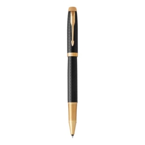 Penna roller Parker IM punta F inchiostro nero Premium Black GT 1931660