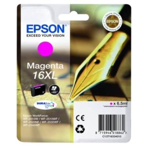 Cartuccia inkjet alta capacità ink pigmentato Penna e Cruciverba 16XL Epson magenta - C13T16334012