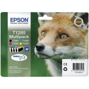 Cartucce inkjet ink pigmentato Volpe T1285 Epson n+c+m+g Conf. 4 - C13T12854012