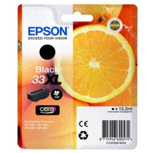 Cartuccia inkjet alta capacità ink pigmentato Arance T33XL Epson nero C13T33514012