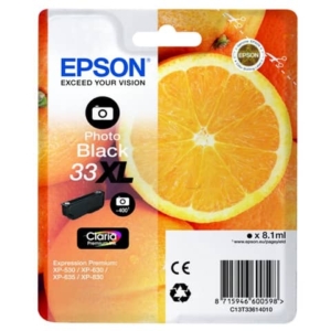 Cartuccia inkjet alta capacità Arance T33XL Epson nero fotografico C13T33614012