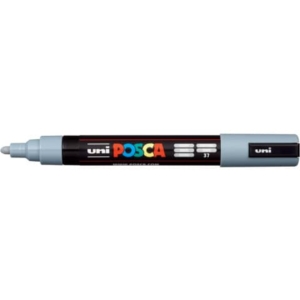 Marcatore a tempera POSCA Uni-Ball punta media 2,5 mm grigio M PC5M GR