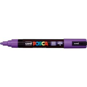 Marcatore a tempera POSCA Uni-Ball punta tonda 1,8-2,5 mm viola M PC5M VI