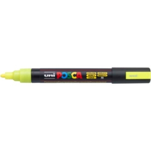 Marcatore a tempera POSCA Uni-Ball punta tonda 1,8-2,5 mm giallo fluo M PC5M GF
