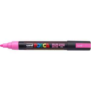Marcatore a tempera POSCA Uni-Ball punta tonda 1,8-2,5 mm rosa fluo M PC5M RAF