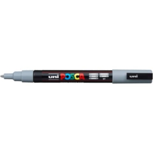 Marcatore a tempera POSCA Uni-Ball punta tonda 0,9-1,3 mm grigio M PC3M GR