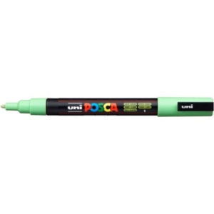 Marcatore a tempera POSCA Uni-Ball punta tonda 0,9-1,3 mm verde chiaro M PC3M VC