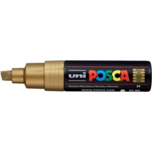 Marcatore Uni Posca punta large colore oro M PC8K ORO