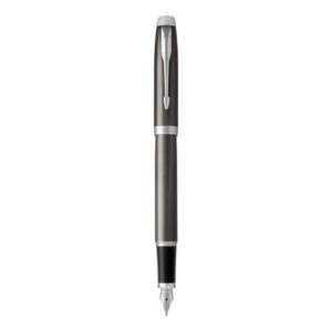 Penna stilografica Parker IM punta M inchiostro blu Dark Espresso - 1931657