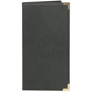 Portaconto Securit® Classic in similpelle 12x23 cm nero MC-CRBP-BL