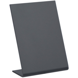 Lavagnette da tavolo a L Securit® in acrilico nero - A7 - conf. 5 pezzi - TBA-BL-A7