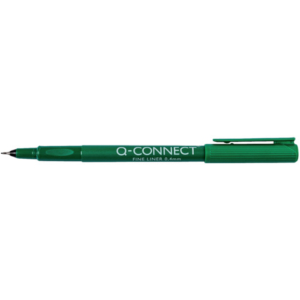 Fineliner Q-Connect 0.4 mm verde  Conf. 10 pezzi - KF25010