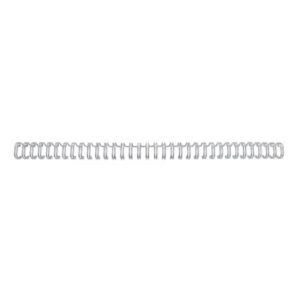 Spirali metalliche a 34 anelli GBC WireBind 6 mm A4 argento - fino a 55 fogli - conf. 100 pezzi - RG810497