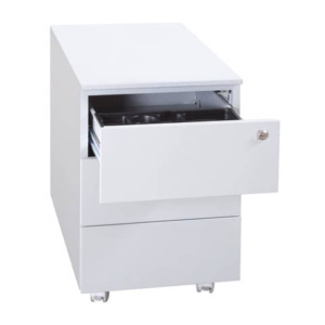 Cassettiera in metallo KUBO 3 con cassetti su ruote 40x59x54 cm grigio 3903 G