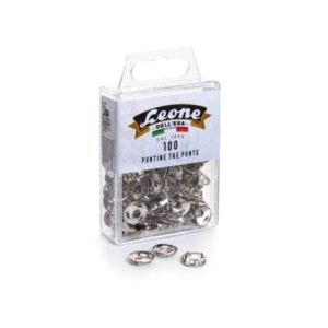 Puntine a 3 punte Leone Dell'Era temperate nichelato diametro testa 12 mm scatola da 100 pz. - AP3P