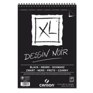 Blocco spiralato Canson Black XL nero 150 g/m² 40 fogli A4 C400039086