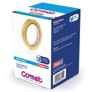 Nastri adesivi trasparenti Comet CELLO 64-160 cellophane 19 mm x 66 m torre da 8 rotoli - 64160-00031-02