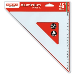 Squadra in alluminio Arda Profil 45° 30 cm - 18032