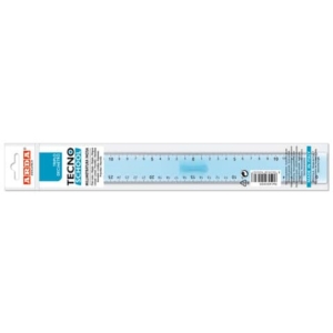 Triplo decimetro ARDA Linea Tecnoschool polistirolo termoresistente azzurro trasparente 30 cm - 406SS