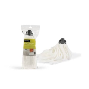 Mop in viscosa Perfetto Factory 160 g bianco / coccia grigia 0028C