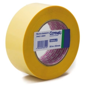 Nastro biadesivo Comet OPP trasparente 50 mm x 50 m - polipropilene senza solvente - 64621-00004-02