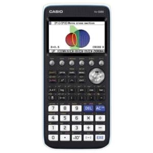 Calcolatrice grafica Casio nera senza CAS con oltre 65.000 colori Ammessa alla Maturità - FX-CG50-W-EH